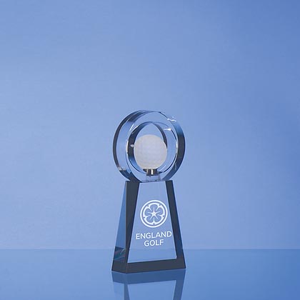 Small Crystal Golf Award 22cm