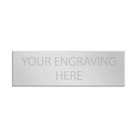 Silver Engraving Plate 38 x 16mm