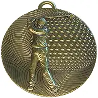 Bronze Golf Swing Medal 50mm