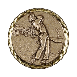 Gold Longest Drive Medal 87mm