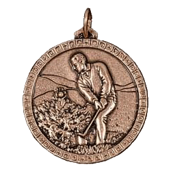 Bronze Golf Bunker Medal 56mm