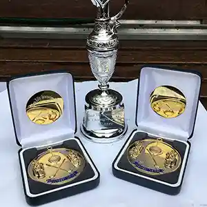 Golf Medals in Cases