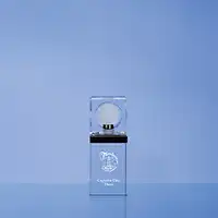 Small Crystal 3D Golf Ball Award 19cm