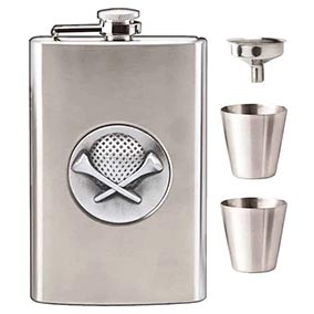 Large Stainless Steel Golf Flask 8oz