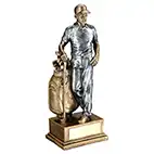 Silver Male Gold Golf Bag 8in