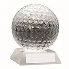 Glass Golf Ball Award 10cm