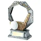 Silver Ring Longest Drive Trophy 18cm