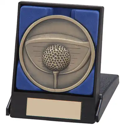 Links Golf Driver Medal In Box 70mm