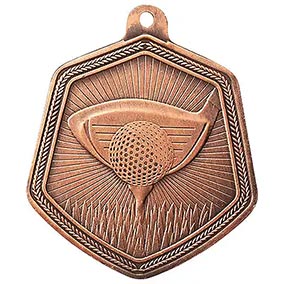 Falcon Golf Medal Bronze 65mm