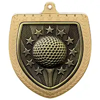 Cobra Shield Golf Ball Medal Gold 75mm