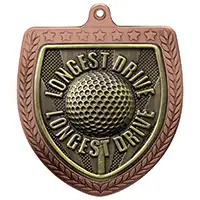 Cobra Shield Longest Drive Medal Bronze 75mm