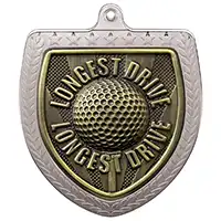 Cobra Shield Longest Drive Medal Silver 75mm