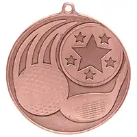 Iconic Golf Medal Bronze 55mm