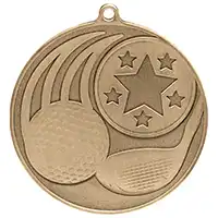 Iconic Golf Medal Gold 55mm