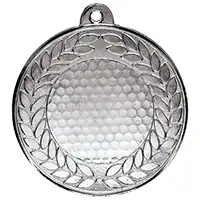 Aviator Golf Medal Silver 50mm