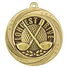 Supoerstar Golf Longest Drive Gold Medal 60mm