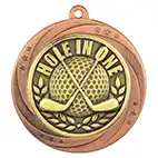 Supoerstar Golf Hole in One Bronze Medal 60mm