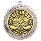 Supoerstar Golf Hole in One Silver Medal 60mm