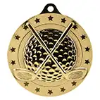 Cascade Golf Medal Gold 50mm