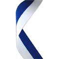 Dark Blue & White Medal Ribbon 54p