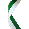 Green & White Medal Ribbon 54p