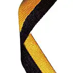 Black & Gold Medal Ribbon 54p