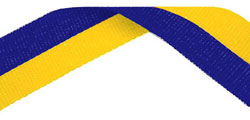 Blue & Yellow Medal Ribbon 54p