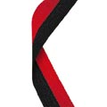 Black & Red Medal Ribbon 54p