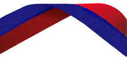 Blue & Red Medal Ribbon 49p