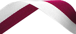 Maroon & White Medal Ribbon 54p