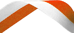Orange & White Medal Ribbon 54p