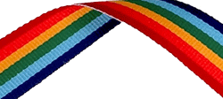 Rainbow Medal Ribbon 54p