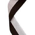 Black & Grey Medal Ribbon 49p