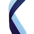 Navy & Light Blue Medal Ribbon 49p