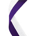 Purple & White Medal Ribbon 54p