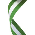 Green White & Green Medal Ribbon 54p