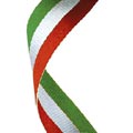Red, White & Green Medal Ribbon 63p