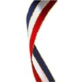 Glitter Red, White & Blue Medal Ribbon 57p