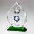 Glass Diamond Clear Green Golf Trophy 22cm - view 2