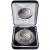 70mm Silver Crossed Clubs Medal in Case - view 1