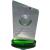 10.25in Crystal Clear Green Base Golf Award - view 2