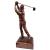 12in Copper Male Golf Swing Figure - view 2