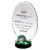 Glass Oval Clear Green Golf Trophy 23cm - view 2