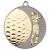 Golf Swing Matt Silver Gold Medal 50mm Cased - view 3
