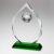 Glass Diamond Clear Green Golf Trophy 22cm - view 1