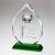 Glass Diamond Clear Green Golf Trophy 22cm - view 3
