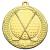 70mm Gold Crossed Clubs Medal in Case - view 2