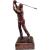 12in Copper Male Golf Swing Figure - view 4