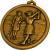 Gold Ladies Golf Medal 56mm - view 1