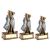 Crossed Clubs Golf Bag Trophy 13cm - view 2